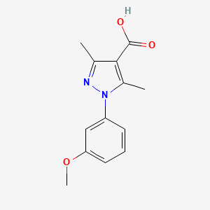 1-(3-Methoxyphenyl)-3,5-dimethyl-1H-pyrazole-4-carboxylic acid