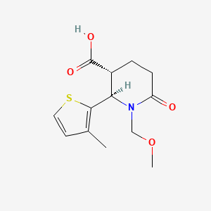(2R,3R)-1-Methoxymethyl-2-(3-methyl-thiophen-2-YL)-6-oxo-piperidine-3-carboxylic acid