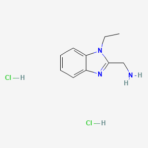 (1-ethyl-1H-benzo[d]imidazol-2-yl)methanamine dihydrochloride