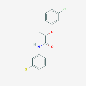 2-(3-chlorophenoxy)-N-[3-(methylsulfanyl)phenyl]propanamide