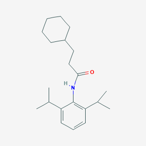 molecular formula C21H33NO B308768 3-cyclohexyl-N-(2,6-diisopropylphenyl)propanamide 