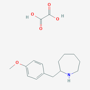 molecular formula C16H23NO5 B3087707 2-(4-Methoxybenzyl)azepane oxalate CAS No. 1177300-15-0