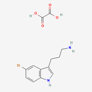 molecular formula C13H15BrN2O4 B3087713 3-(5-bromo-1H-indol-3-yl)propylamine oxalate CAS No. 1177303-23-9