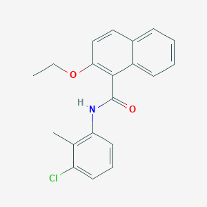 molecular formula C20H18ClNO2 B308772 N-(3-chloro-2-methylphenyl)-2-ethoxy-1-naphthamide 