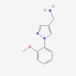 (1-(2-methoxyphenyl)-1H-pyrazol-4-yl)methanamine