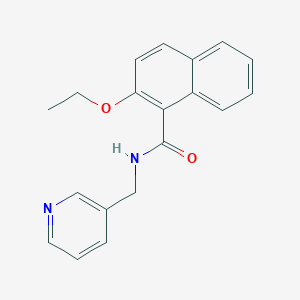 molecular formula C19H18N2O2 B308773 2-ethoxy-N-(3-pyridinylmethyl)-1-naphthamide 