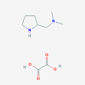 molecular formula C9H18N2O4 B3087747 Dimethyl-pyrrolidin-2-ylmethyl-amine, oxalic acid CAS No. 1177324-17-2