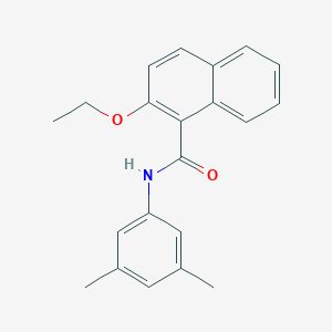 molecular formula C21H21NO2 B308775 N-(3,5-dimethylphenyl)-2-ethoxy-1-naphthamide 
