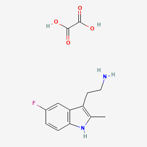 molecular formula C13H15FN2O4 B3087764 2-(5-Fluoro-2-methyl-1H-indol-3-YL)ethanamine oxalate CAS No. 1177339-29-5