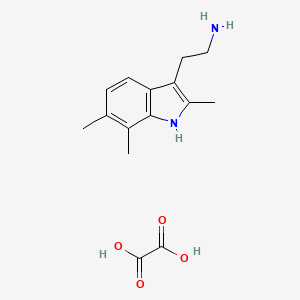 molecular formula C15H20N2O4 B3087787 2-(2,6,7-Trimethyl-1H-indol-3-YL)ethanamine oxalate CAS No. 1177345-45-7
