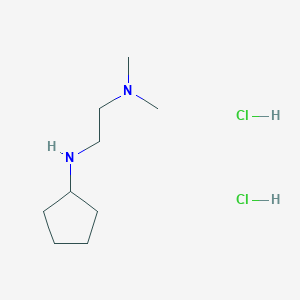 molecular formula C9H22Cl2N2 B3087797 N-cyclopentyl-N',N'-dimethylethane-1,2-diamine;dihydrochloride CAS No. 1177346-14-3