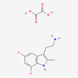 2-(5,7-Difluoro-2-methyl-1H-indol-3-yl)ethanamine oxalate