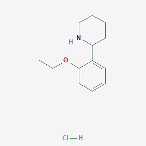 molecular formula C13H20ClNO B3087814 2-(2-Ethoxyphenyl)piperidine, HCl CAS No. 1177349-47-1