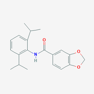 molecular formula C20H23NO3 B308783 N-(2,6-diisopropylphenyl)-1,3-benzodioxole-5-carboxamide 