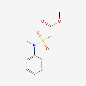 molecular formula C10H13NO4S B3087860 2-(N-甲基-N-苯磺酰基)乙酸甲酯 CAS No. 117765-67-0