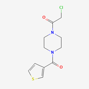 2-Chloro-1-(4-(thiophene-3-carbonyl)piperazin-1-yl)ethanone
