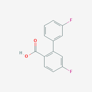 molecular formula C13H8F2O2 B3087900 2-(3-Fluorophenyl)-4-fluorobenzoic acid CAS No. 1178233-27-6