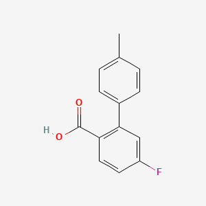 molecular formula C14H11FO2 B3087912 4-Fluoro-2-(4-methylphenyl)benzoic acid CAS No. 1178258-53-1