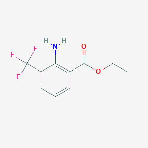 molecular formula C10H10F3NO2 B3087913 Ethyl 2-amino-3-(trifluoromethyl)benzoate CAS No. 1178318-66-5