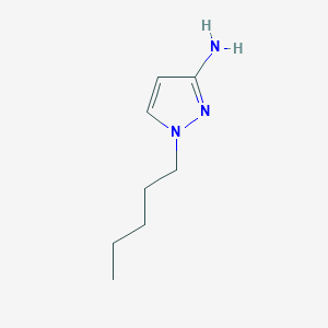 molecular formula C8H15N3 B3087926 1-戊基-1H-吡唑-3-胺 CAS No. 1178433-11-8