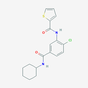 N-{2-chloro-5-[(cyclohexylamino)carbonyl]phenyl}-2-thiophenecarboxamide