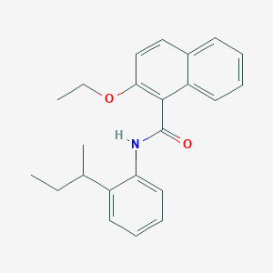 molecular formula C23H25NO2 B308795 N-(2-sec-butylphenyl)-2-ethoxy-1-naphthamide 