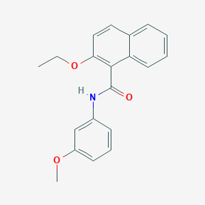 molecular formula C20H19NO3 B308800 2-ethoxy-N-(3-methoxyphenyl)-1-naphthamide 