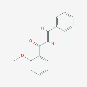 molecular formula C17H16O2 B3088082 (2E)-1-(2-Methoxyphenyl)-3-(2-methylphenyl)prop-2-en-1-one CAS No. 1181651-54-6