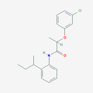 molecular formula C19H22ClNO2 B308809 N-(2-sec-butylphenyl)-2-(3-chlorophenoxy)propanamide 