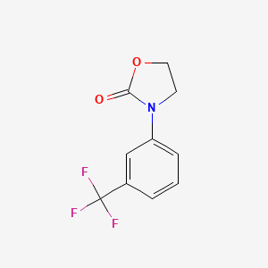 molecular formula C10H8F3NO2 B3088119 3-[3-(Trifluoromethyl)phenyl]-1,3-oxazolidin-2-one CAS No. 118176-50-4