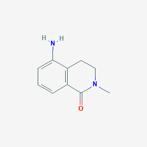 molecular formula C10H12N2O B3088139 5-氨基-2-甲基-1,2,3,4-四氢异喹啉-1-酮 CAS No. 118206-31-8