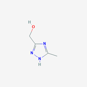 molecular formula C4H7N3O B3088186 (3-methyl-1H-1,2,4-triazol-5-yl)methanol CAS No. 1183178-48-4