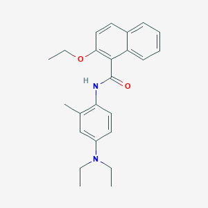 molecular formula C24H28N2O2 B308819 N-[4-(diethylamino)-2-methylphenyl]-2-ethoxy-1-naphthamide 