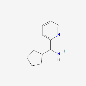 molecular formula C11H16N2 B3088192 环戊基(吡啶-2-基)甲胺 CAS No. 1183202-03-0