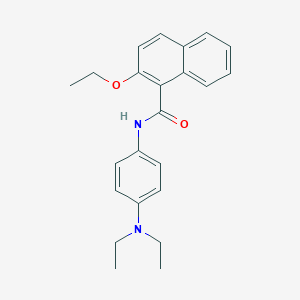 molecular formula C23H26N2O2 B308820 N-[4-(diethylamino)phenyl]-2-ethoxy-1-naphthamide 