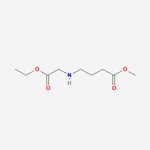 molecular formula C9H17NO4 B3088200 Methyl 4-(2-Ethoxy-2-oxoethylamino)butanoate CAS No. 1183267-12-0