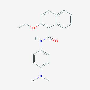molecular formula C21H22N2O2 B308821 N-[4-(dimethylamino)phenyl]-2-ethoxy-1-naphthamide 
