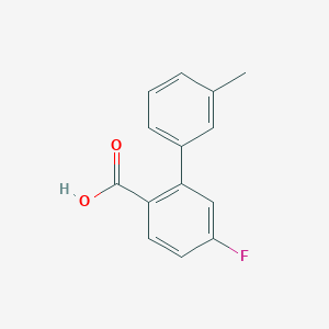 4-Fluoro-2-(3-methylphenyl)benzoic acid