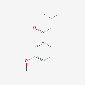molecular formula C12H16O2 B3088227 1-(3-Methoxyphenyl)-3-methylbutan-1-one CAS No. 1183770-52-6