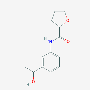 molecular formula C13H17NO3 B308825 N-[3-(1-hydroxyethyl)phenyl]tetrahydro-2-furancarboxamide 