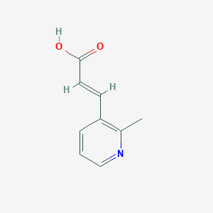 molecular formula C9H9NO2 B3088257 3-(2-甲基-3-吡啶基)丙烯酸 CAS No. 118419-95-7