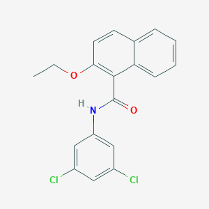 molecular formula C19H15Cl2NO2 B308827 N-(3,5-dichlorophenyl)-2-ethoxy-1-naphthamide 