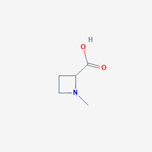 molecular formula C5H9NO2 B3088277 1-甲基氮杂环丁烷-2-羧酸 CAS No. 1184858-90-9