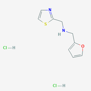 molecular formula C9H12Cl2N2OS B3088280 (2-Furylmethyl)(1,3-thiazol-2-ylmethyl)amine dihydrochloride CAS No. 1184982-74-8