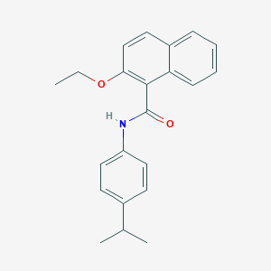 molecular formula C22H23NO2 B308834 2-ethoxy-N-(4-isopropylphenyl)-1-naphthamide 