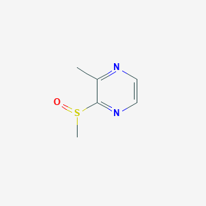 molecular formula C6H8N2OS B3088359 2-Methyl-3-(methylsulfinyl)pyrazine CAS No. 1185292-70-9