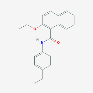 molecular formula C21H21NO2 B308840 2-ethoxy-N-(4-ethylphenyl)-1-naphthamide 