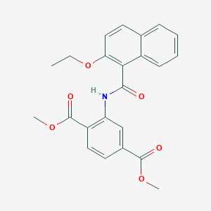 Dimethyl 2-[(2-ethoxy-1-naphthoyl)amino]terephthalate