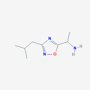 1-(3-Isobutyl-1,2,4-oxadiazol-5-YL)ethanamine