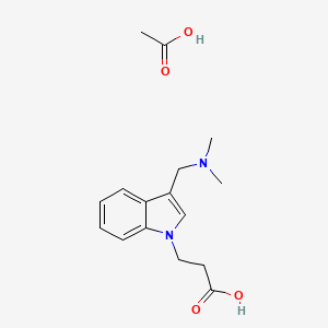 3-(3-Dimethylaminomethyl-indol-1-YL)-propionic acid acetate